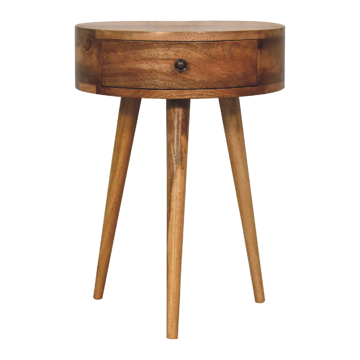 Small Round Bedside Table mini compact bedside table solid wood uk