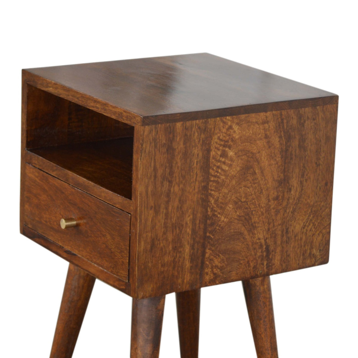 Mini Chestnut Bedside Table Cabinet uk
