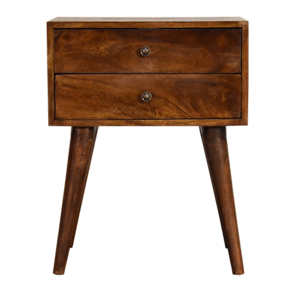 dark wooden bedside table with drawers for sale 