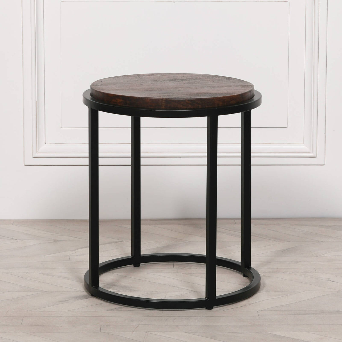 Industrial end table sofa table dark end table side table uk