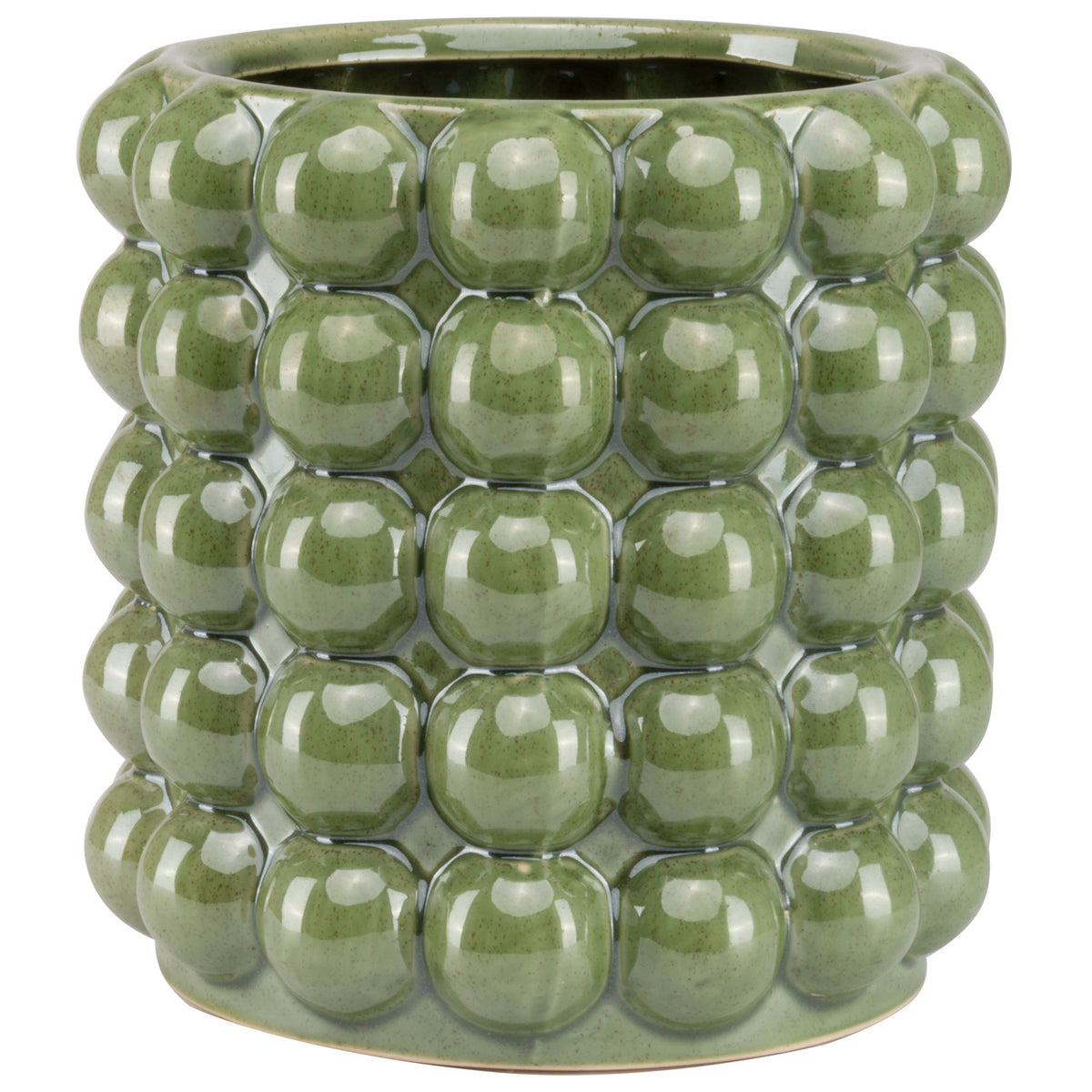 Olive green bubble planter vase uk