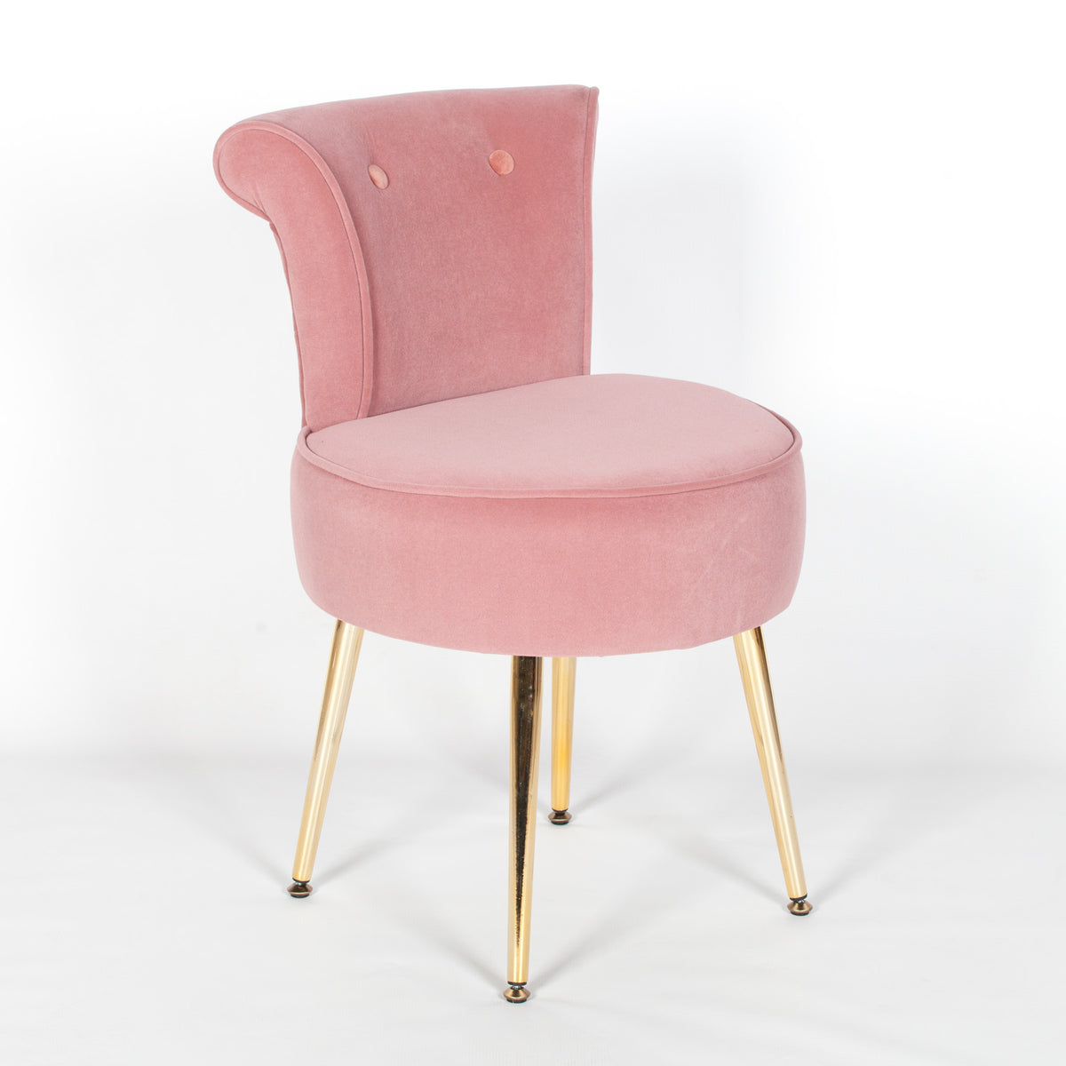 Dressing Table Chair, Pink Velvet uk