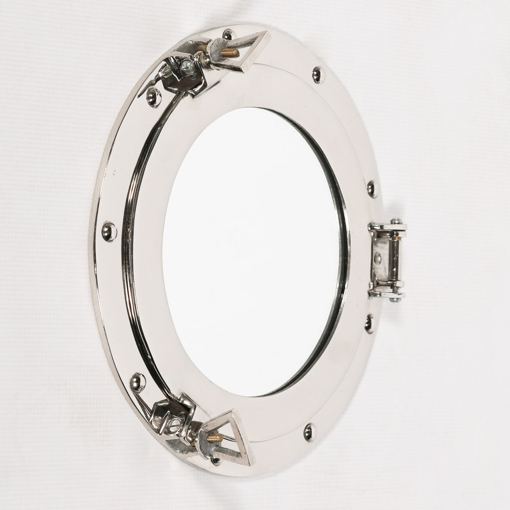medium silver porthole mirror uk